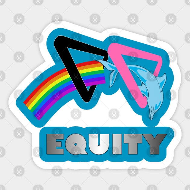 Equity Dolphin Sticker by 9teen